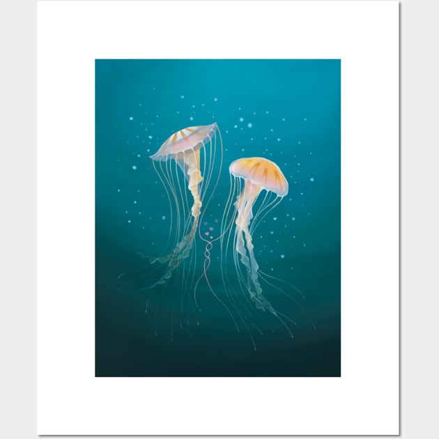 Jellyfish Love Wall Art by Alayna Paquette